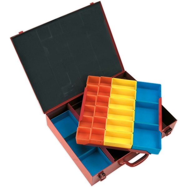 Sealey 27 Compartment Metal Organiser Case