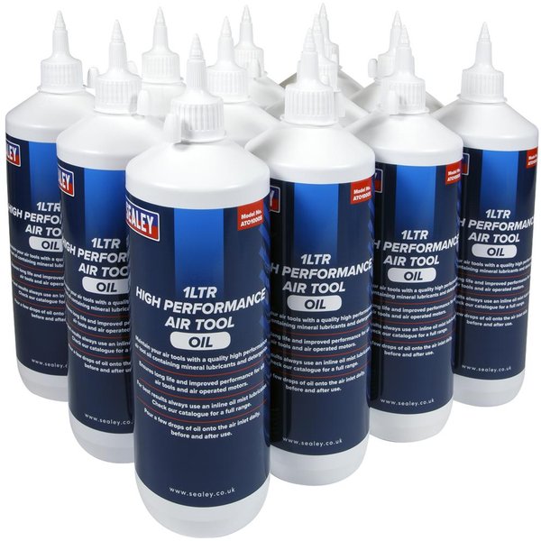 Sealey Air Tool Oil Pack of 12 1l