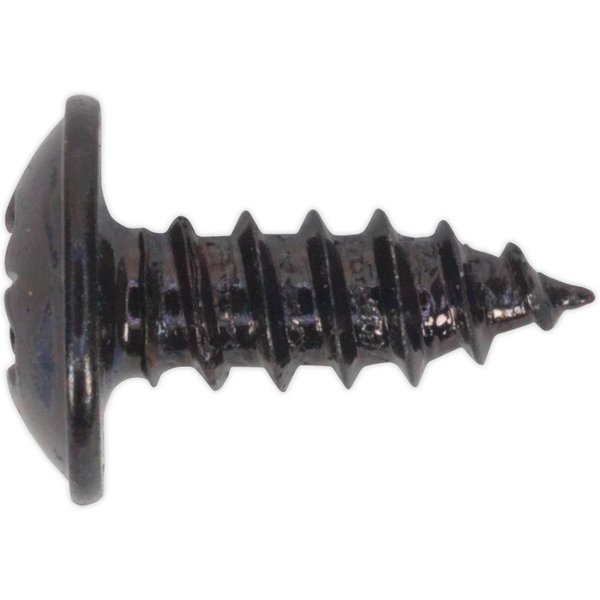 Self Tapping Flange Head Pozi Screws Black 3.5mm 10mm Pack of 100