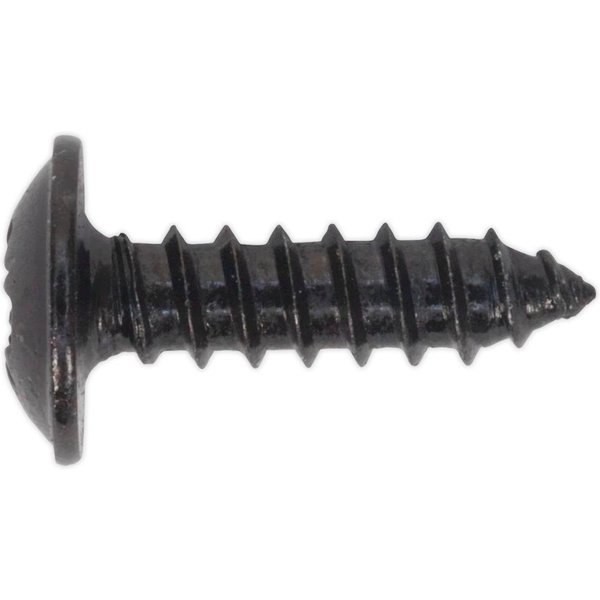 Self Tapping Flange Head Pozi Screws Black 3.5mm 13mm Pack of 100