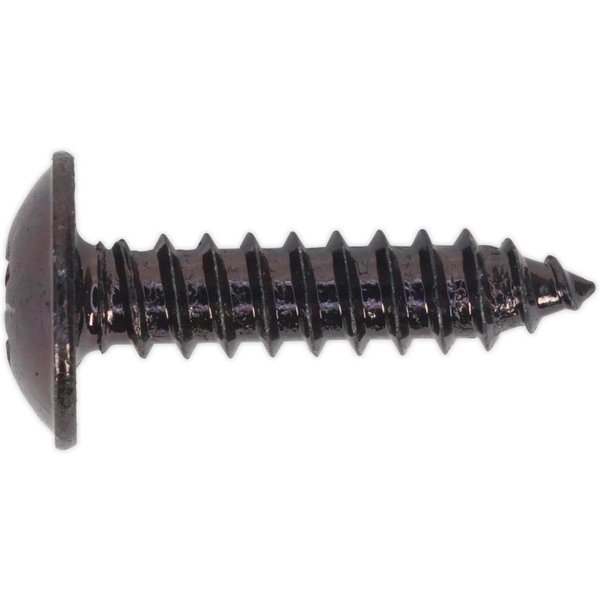 Self Tapping Flange Head Pozi Screws Black 4.8mm 19mm Pack of 100