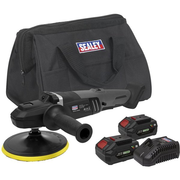 Sealey CP20VRPX 20v Cordless Brushless Rotary Polisher 180mm