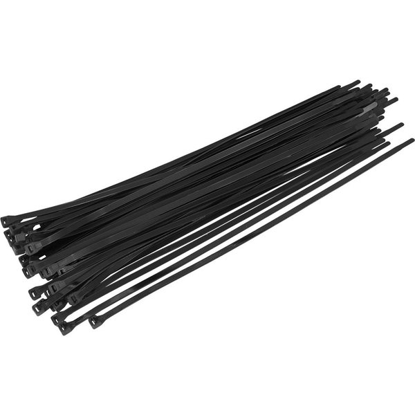 Sealey Black Cable Ties 450mm 7.6mm