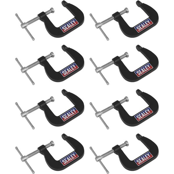 Sealey 8 Piece Junior G Clamp Set 28mm 28mm