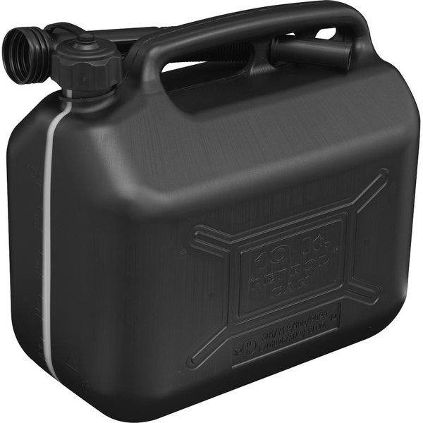 Sealey Plastic Fuel Can 10l Black
