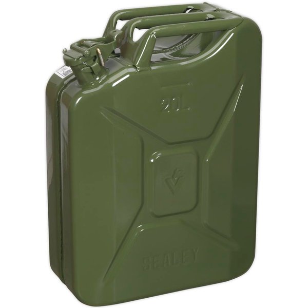 Sealey Metal Jerry Can 20l Green