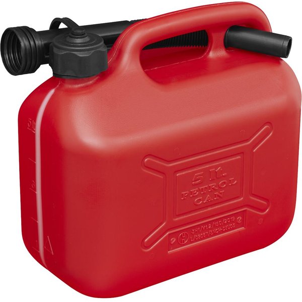 Sealey Plastic Fuel Can 5l Red