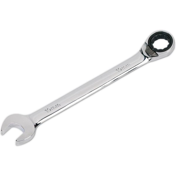 Sealey Reversible Ratchet Combination Spanner 19mm