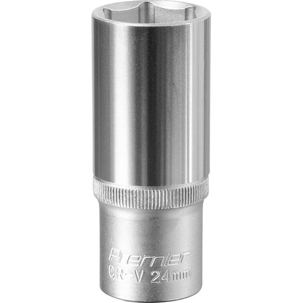 Sealey 1/2" Drive Deep Hexagon WallDrive Socket Metric 1/2" 24mm