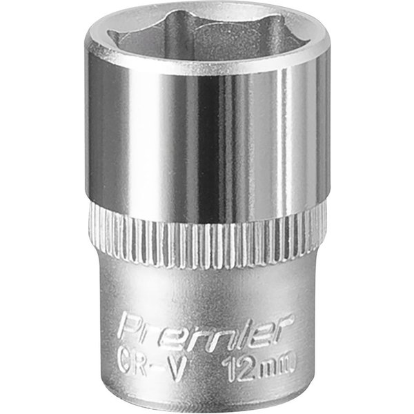 Sealey 1/4" Drive Hexagon WallDrive Socket Metric 1/4" 12mm
