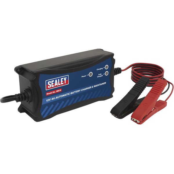 Sealey SBC4 Battery Charger and Maintainer 12V 4A Automatic
