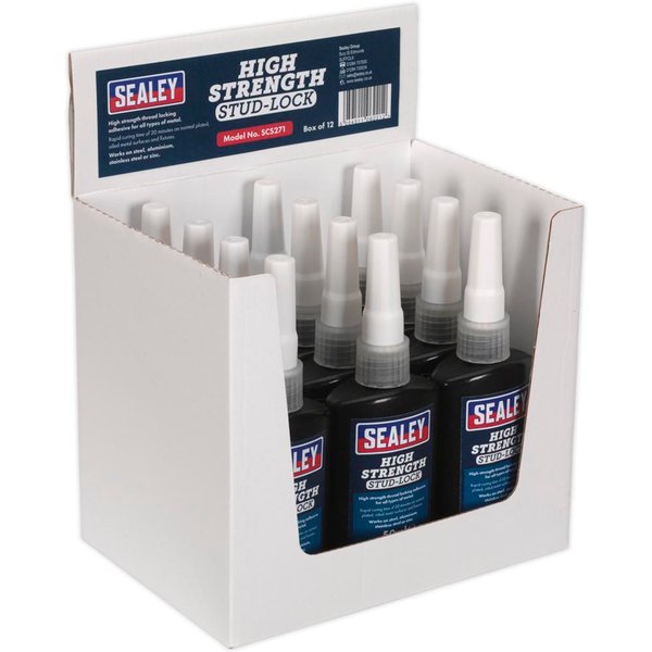 Sealey High Strength Stud Lock 50ml Pack of 12