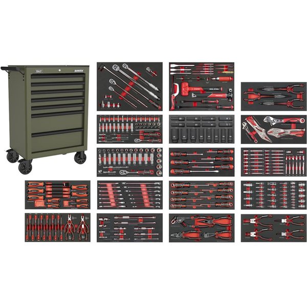Sealey Superline Pro 7 Drawer Roller Cabinet and 305 Piece Tool Kit