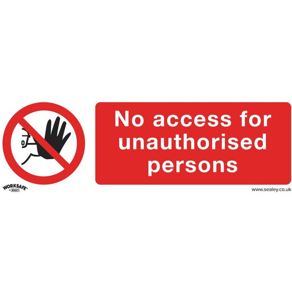 Sealey Self Adhesive Vinyl No Access Sign
