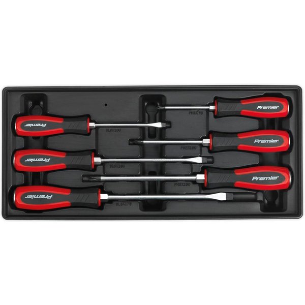 Sealey 6 Piece Hammer Through Screwdriver Set in Module Tray