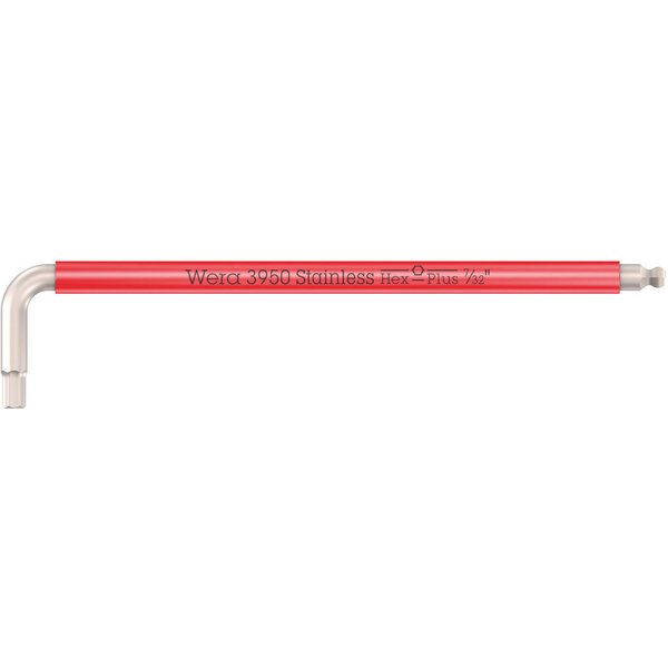Wera 3950 SPKL Stainless Steel Multicolour Hex Key Imperial 7/32"