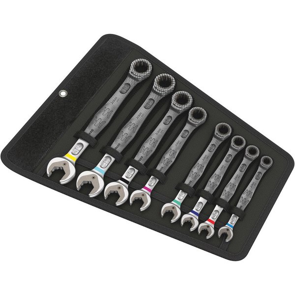 Wera 8 Piece Joker 6000 Ratchet Combination Spanner Set Imperial