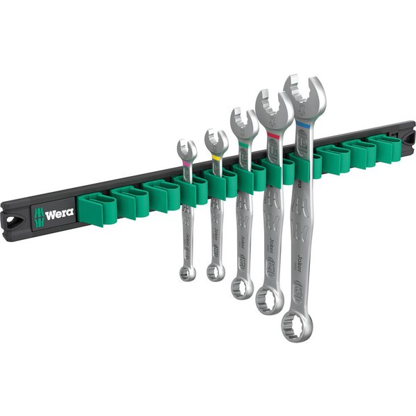 Wera 6003 Joker 2 5 Piece Ring Spanner Set on Magnetic Rail