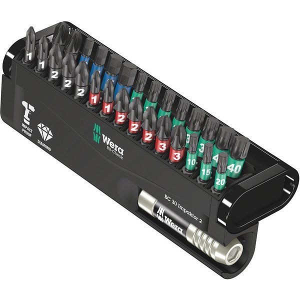 Wera Impaktor 30 Piece Bit-Check Impact Screwdriver Bit Set