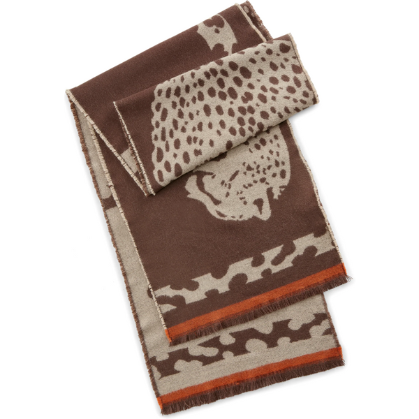 Codello JACQUARD SCARF POLYACRYLIC LEOPARD 33X190CM