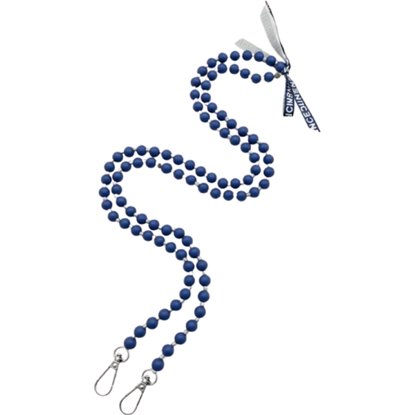 Wolkenweis Jeansblaue Handykette Perlen – Elegante Smartphone Kette Damen