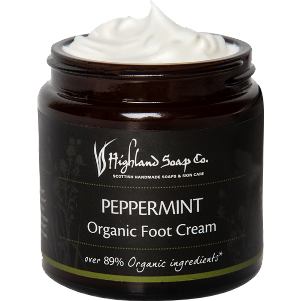Highland Soap Organic Hand & Body Cream 120ml Peppermint Foot Cream