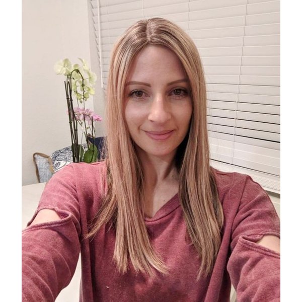 7"x8" Courtney | Mono Part | Middle Part Remy Human Hair Topper