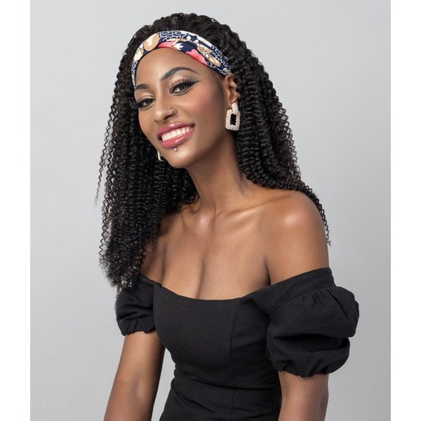 Auxo | Kinky Curly 100% Human Hair Headband Wig
