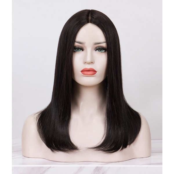 4.25" X 5" Elle Full Skin Human Hair Topper | Scalp Looking