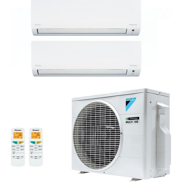 Ar-Condicionado Bi Split Inverter Daikin 18.000 (1x Evap HW 9.000 + 1x Evap HW 12.000) Só Frio 220V