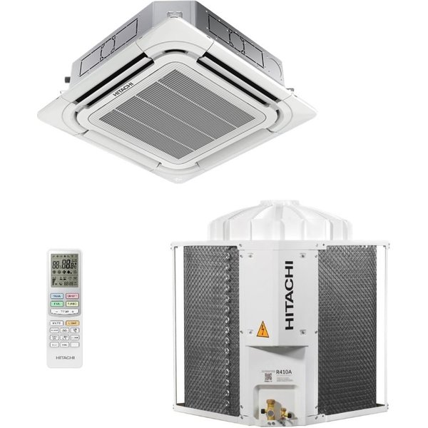 Ar-Condicionado Split Cassete 4 Vias Hitachi Air Core 48.000 BTUs Só Frio 220V Trifásico