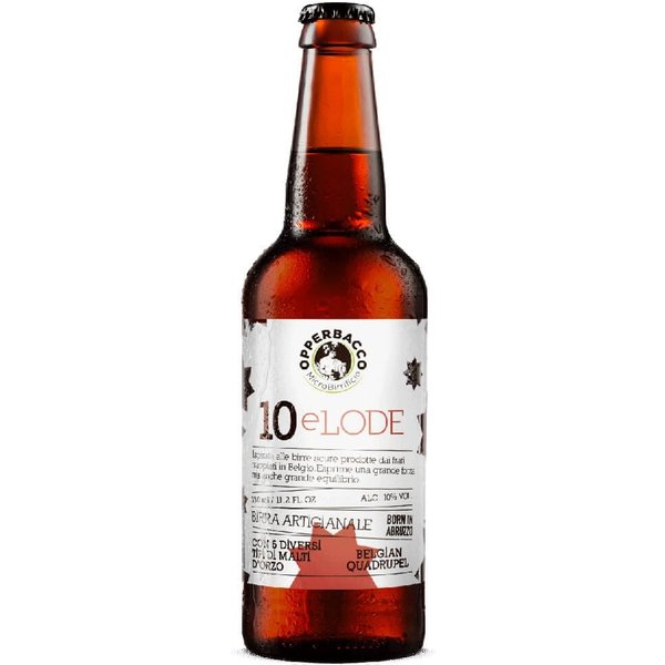 Birra Scura 10 e Lode Quadrupel 0,75 lt Opperbacco