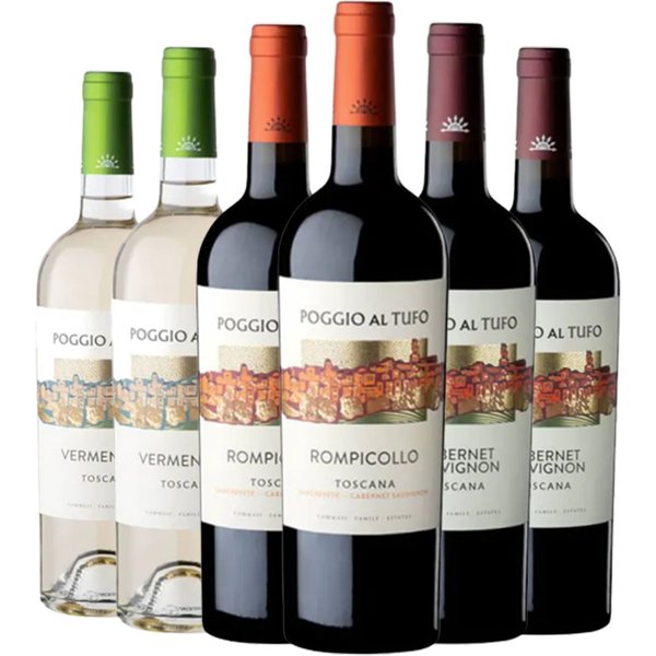 Degustazione 6 bt Maremma - Poggio al Tufo
