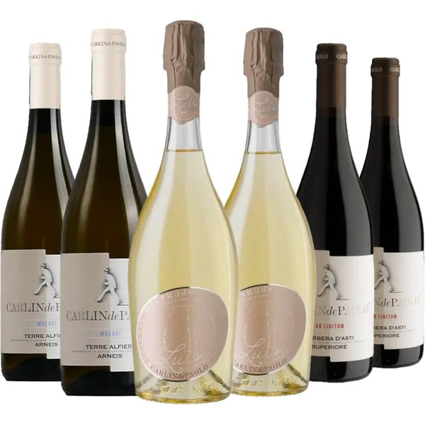 Degustazione 6 bt Piemonte - Carlin de Paolo
