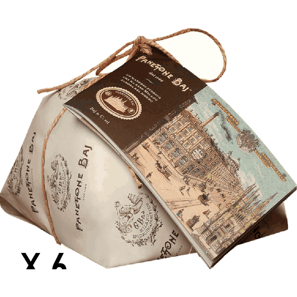 Panettone Classico Milanese 6pz x 1 kg con libretto storico - Baj