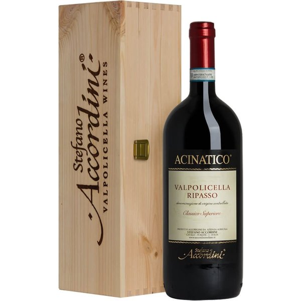 Ripasso Valpolicella Superiore DOC Acinatico MAGNUM 1,5 lt Cassa Legno 2022 - Accordini Stefano