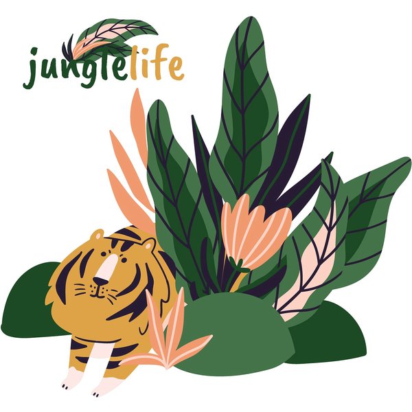 Naklejka załóżkownik Jungle Life lion