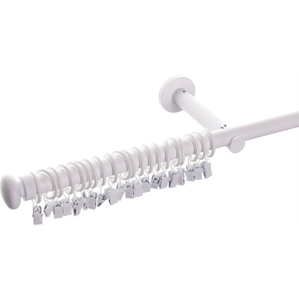 Karnisz pojedynczy Modern white matt 240cm