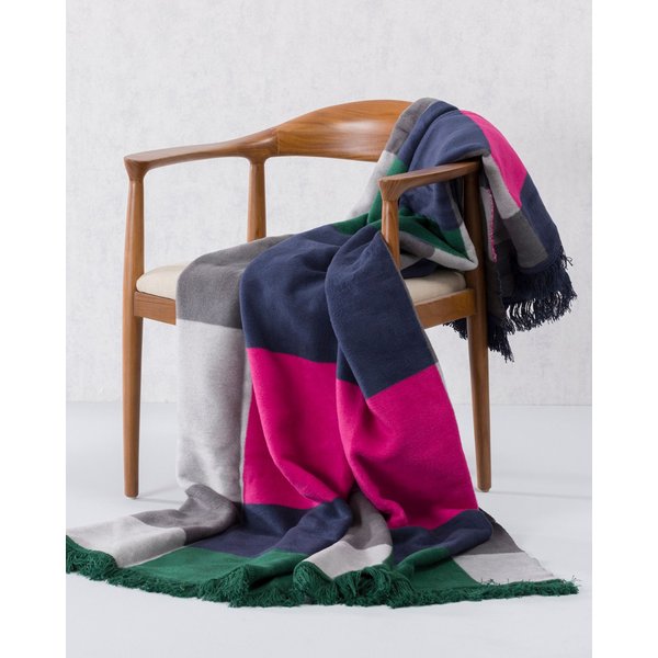 Koc Cosy Home 150x200cm Leaf&Fuchsia