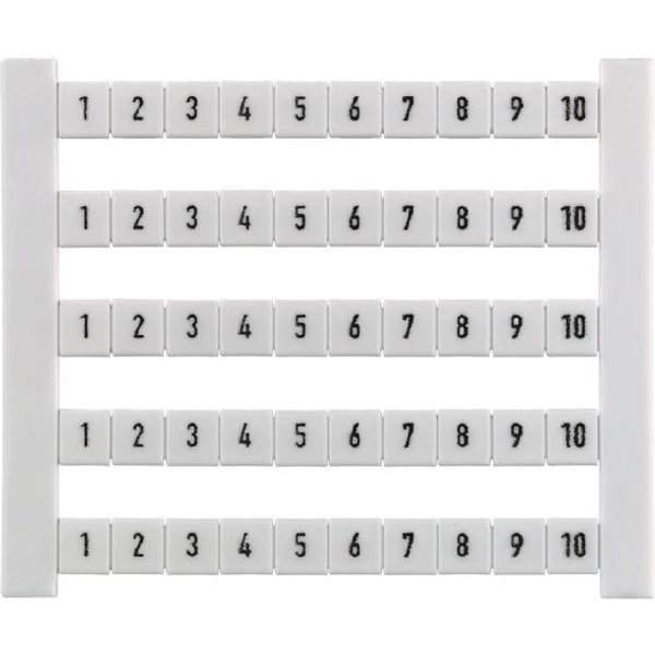 Weidmüller DEK 5 GW PE Klemmenmarkierer Karte 5x5mm Polyamid ws 0537261187 (Inhalt 50 Stück)