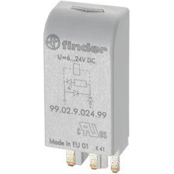 Finder EMV-Modul, LED + Varistor 99.02.0.024.98 6-24VAC/DC