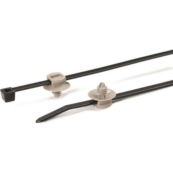 Hellermann T50RFT5-PA66HS/PA66 BK/GY (500) Kabelbinder 200x4,6mm 150-55941 (Inhalt 500 Stück)