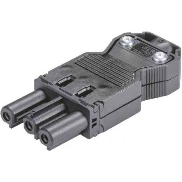 WIEL Gerätebuchse GST18I3SB1ZR1SW schwarz mit Zugentlastung 92.931.3053.1