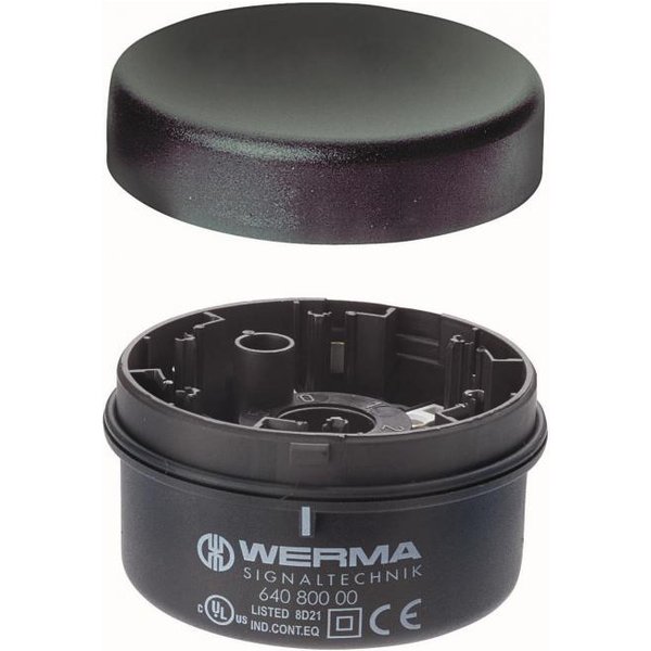 Werma Anschlusselement BWM 64080000 12-230VAC/DC schwarz Boden-/Winkelmont.