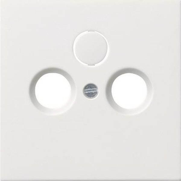 GIRA 0869112 Abdeckung Koaxial-Antennen- steckdose Flächenschalter Reinweiß gl.