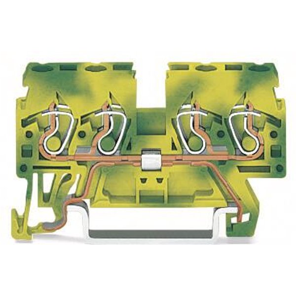 WAGO 870-837 4-Leiter-Schutzleiterklemme,2,5 mm²