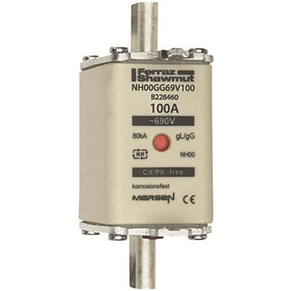 Mersen 1C763.000000 NH00 100A gG 690V NH-Sicherung sfü spannungsführend