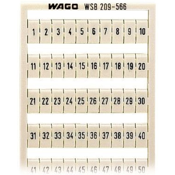 WAGO 209-566 WSB-Beschriftungskarte, als Karte, bedruckt,weiß