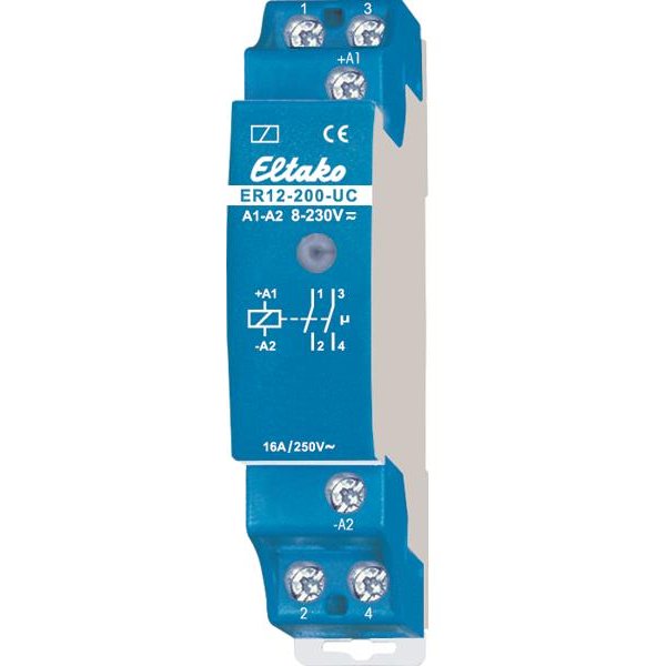 Eltako ER12-200-UC Schaltrelais 2S (V) potenzialfrei 16A 22200002