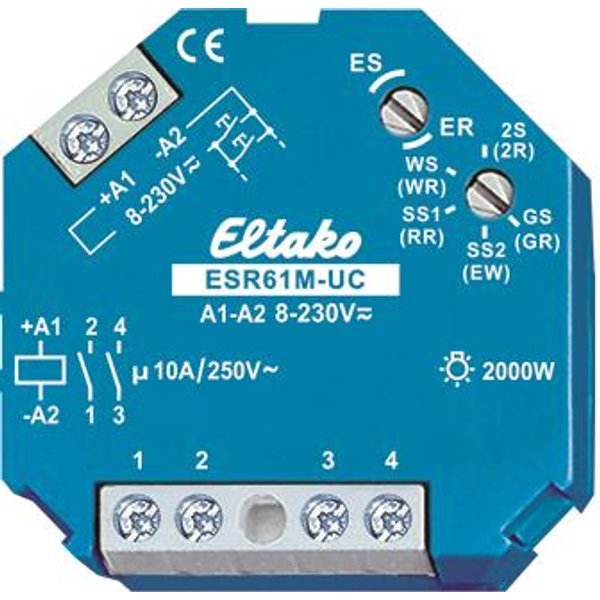 Eltako ESR61M-UC Multifunkt.-Stromstoß (V)Schaltrelais 1+1S potfrei 61200301